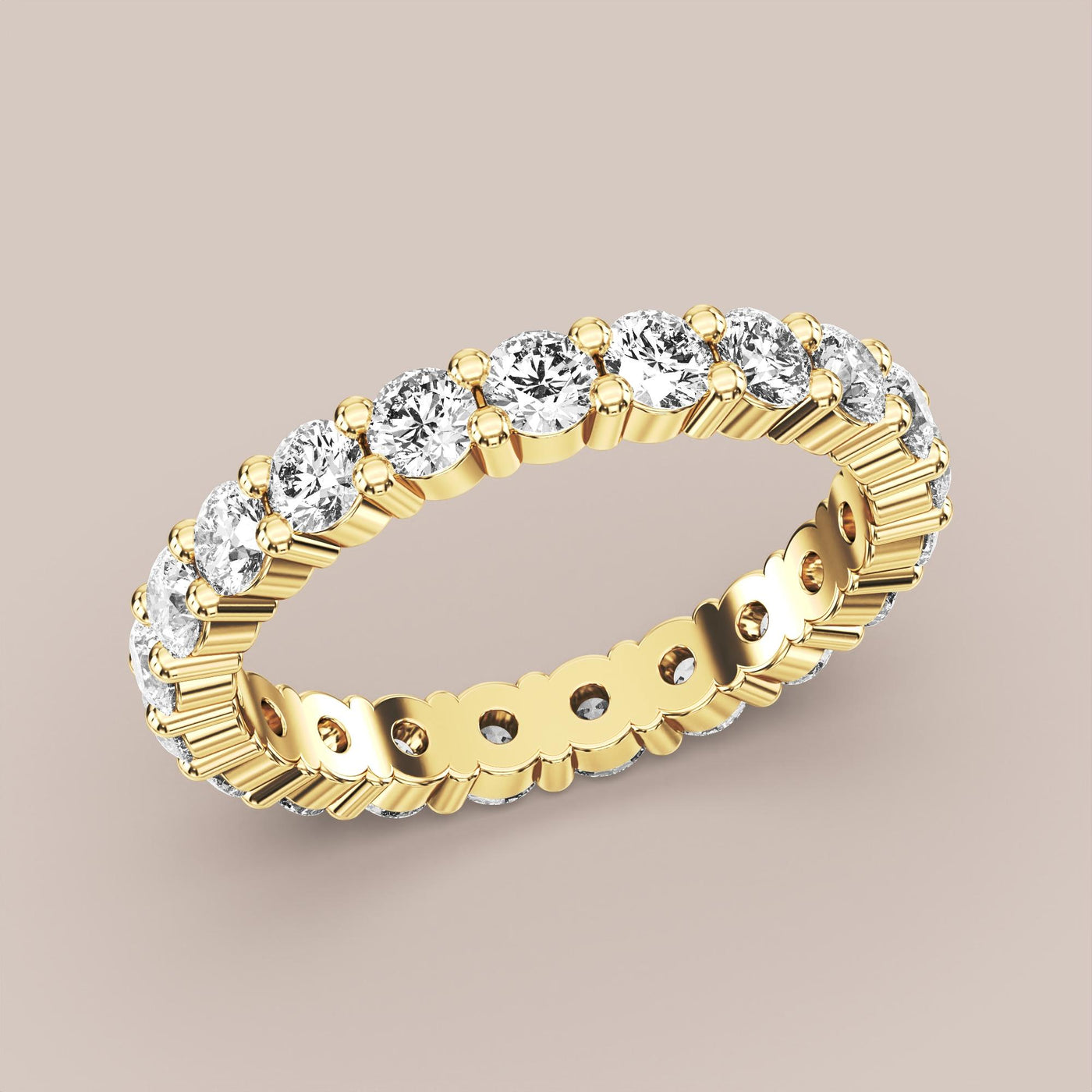 Shared Prong Diamond Band Full Eternity