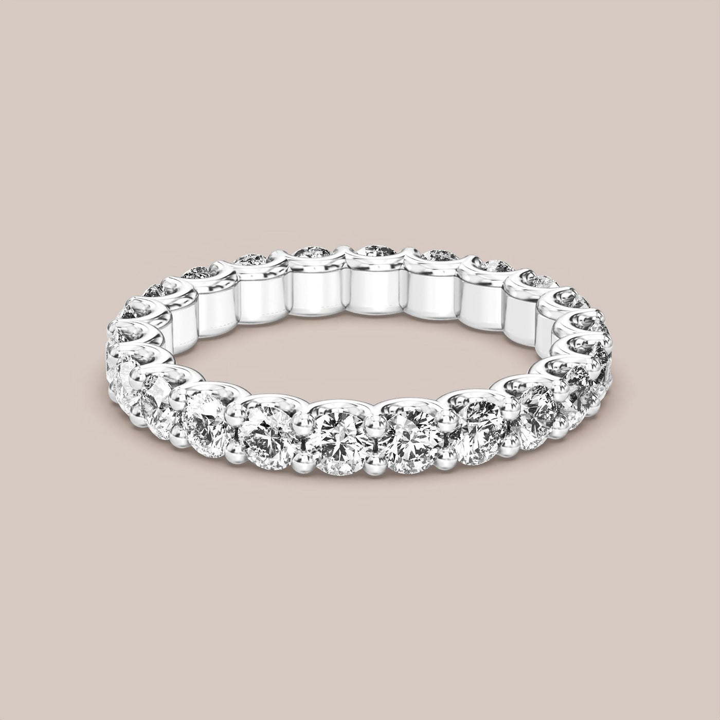 Scallop Diamond Band Full Eternity