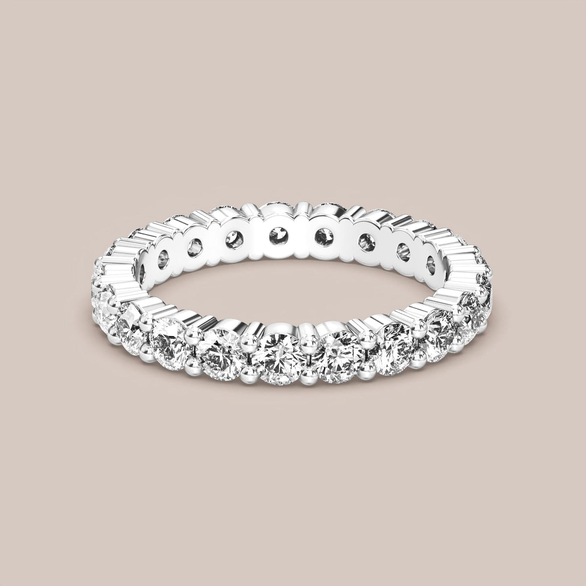 Shared Prong Diamond Band Full Eternity