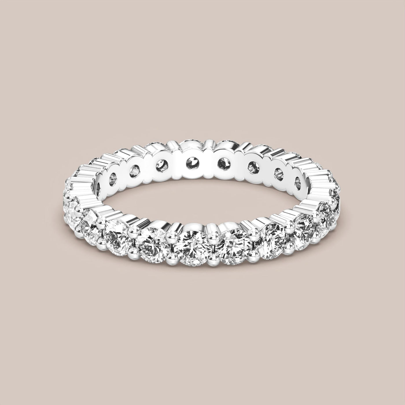 Shared Prong Diamond Band Full Eternity