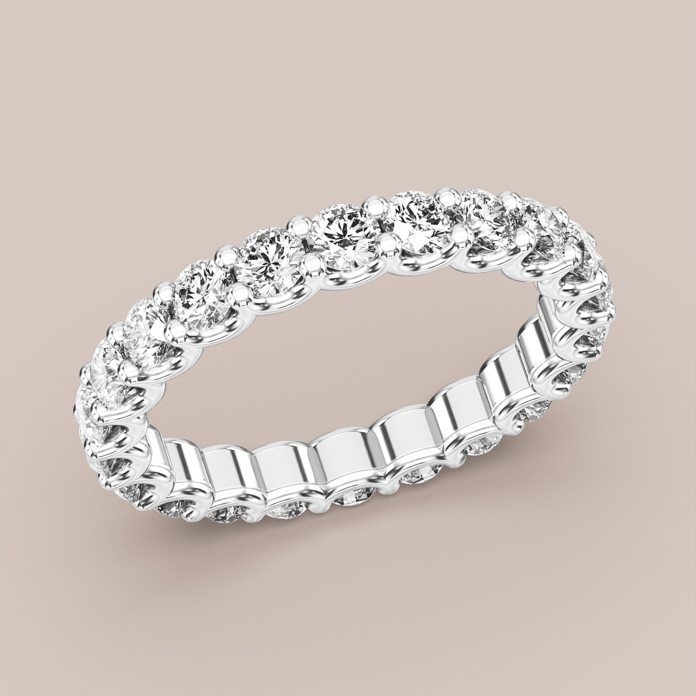 Scallop Diamond Band Full Eternity