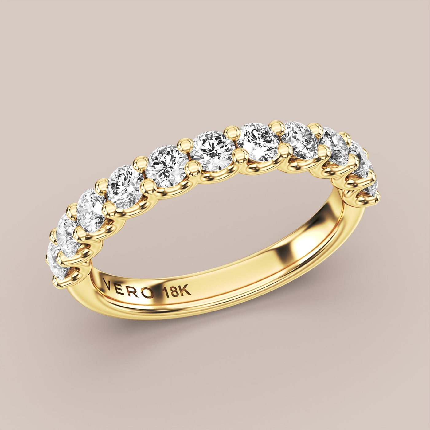 Shared Prong Diamond Band Half Eternity