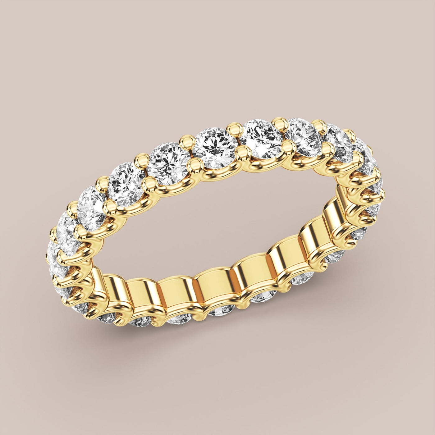 Scallop Diamond Band Full Eternity