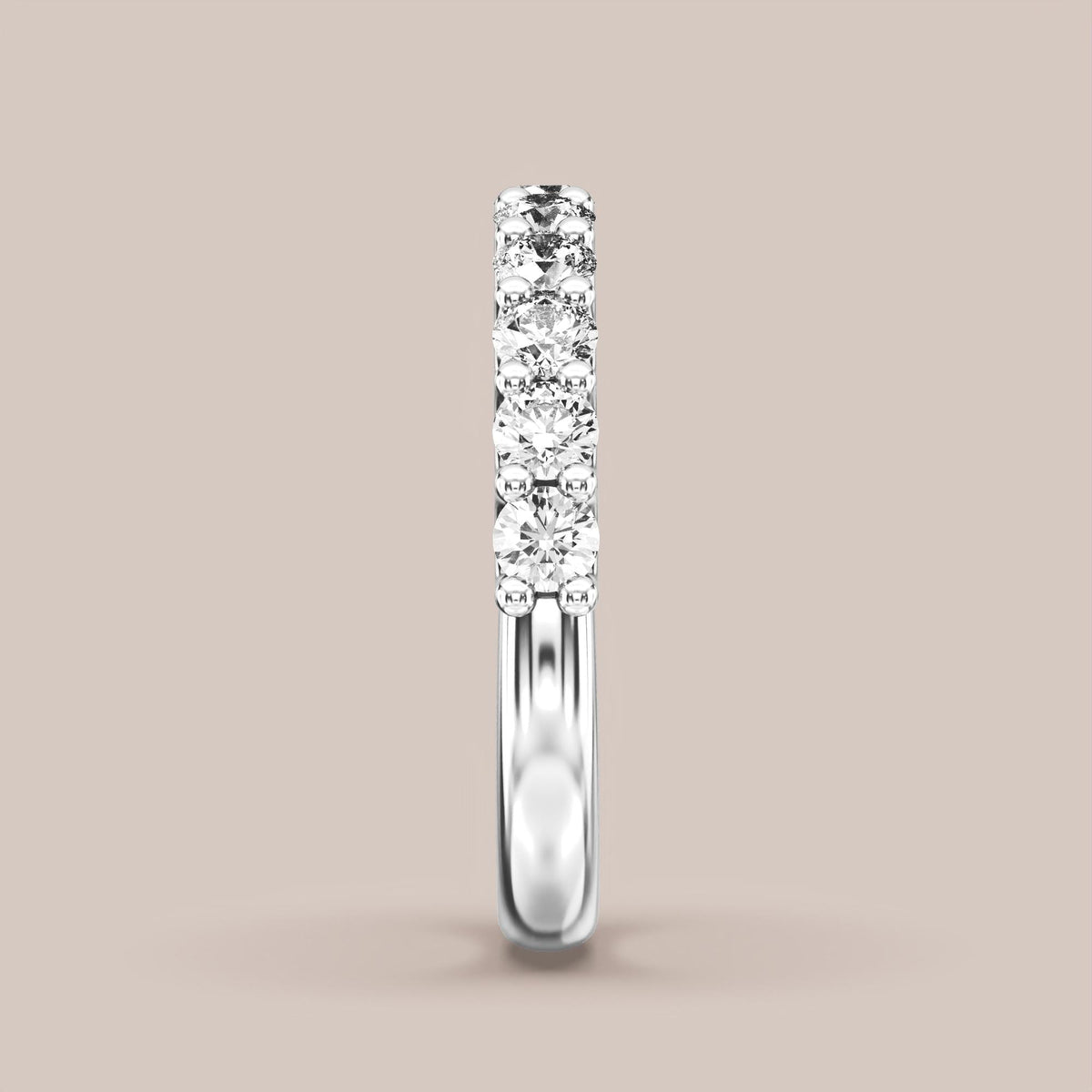 Shared Prong Diamond Band Half Eternity