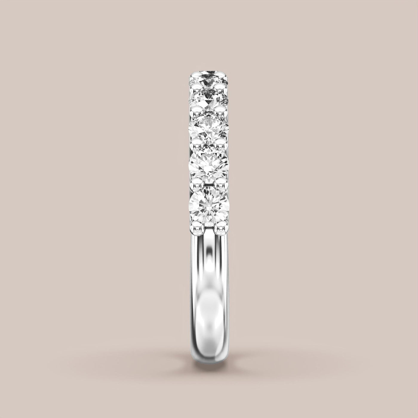Shared Prong Diamond Band Half Eternity