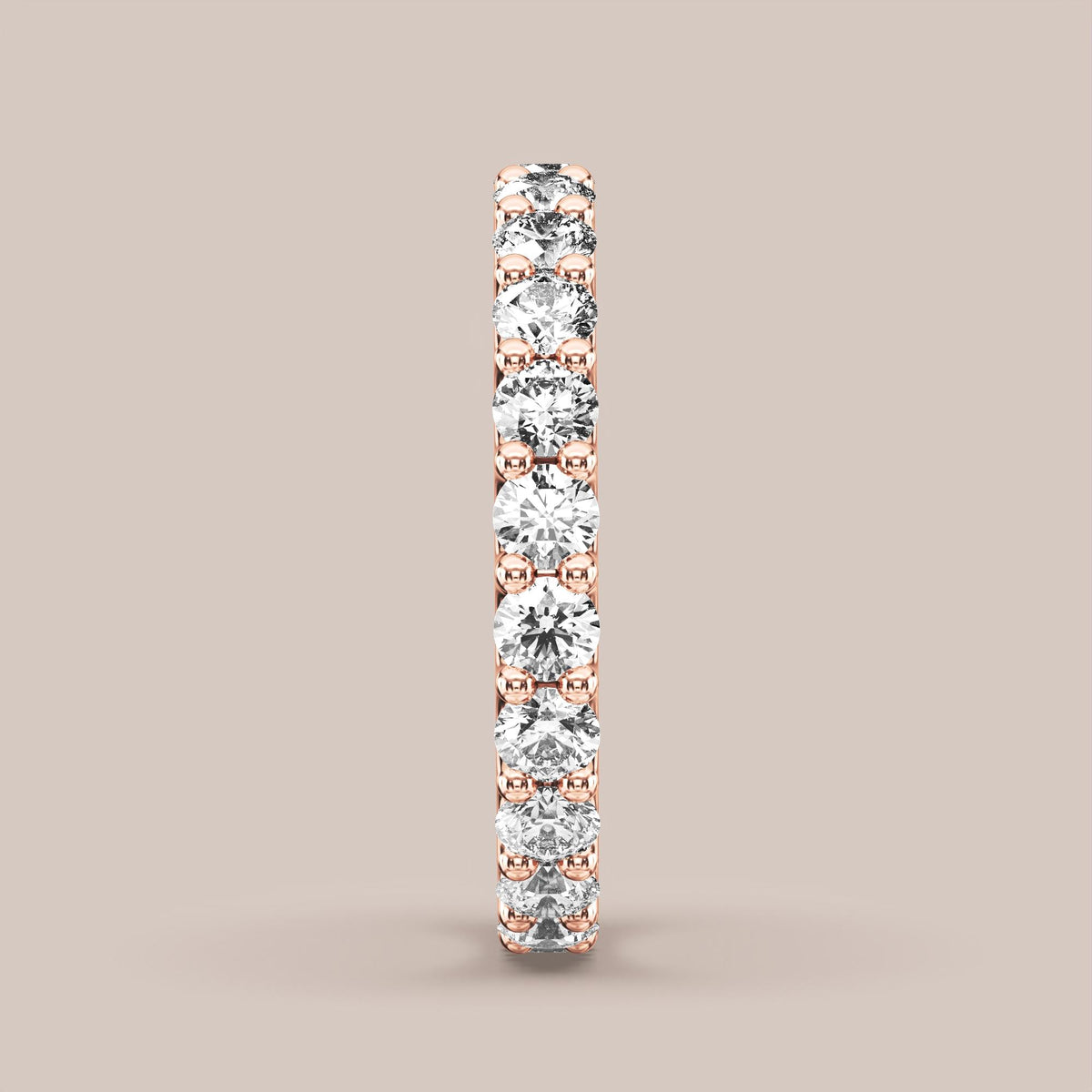 Scallop Diamond Band Full Eternity