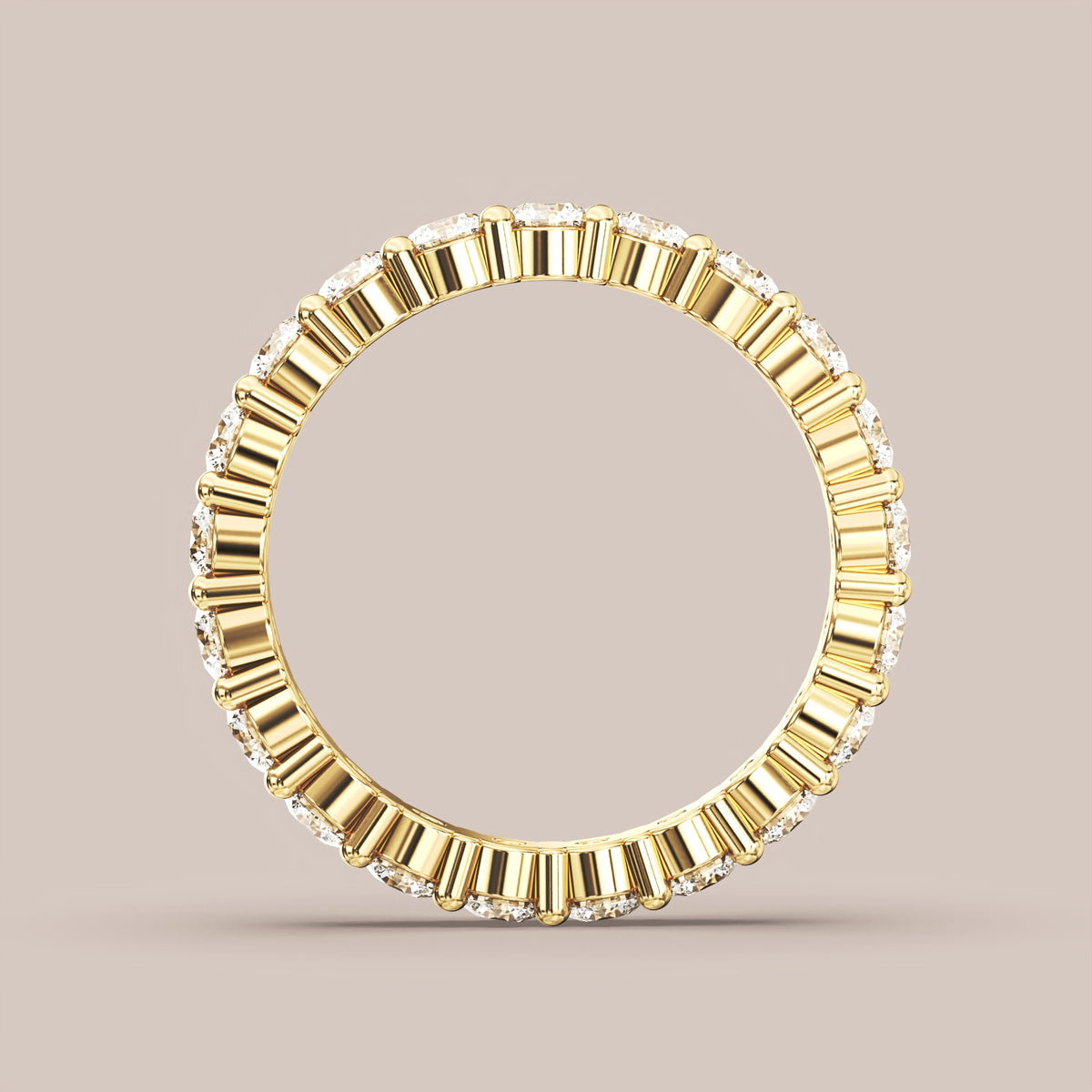 Shared Prong Diamond Band Full Eternity