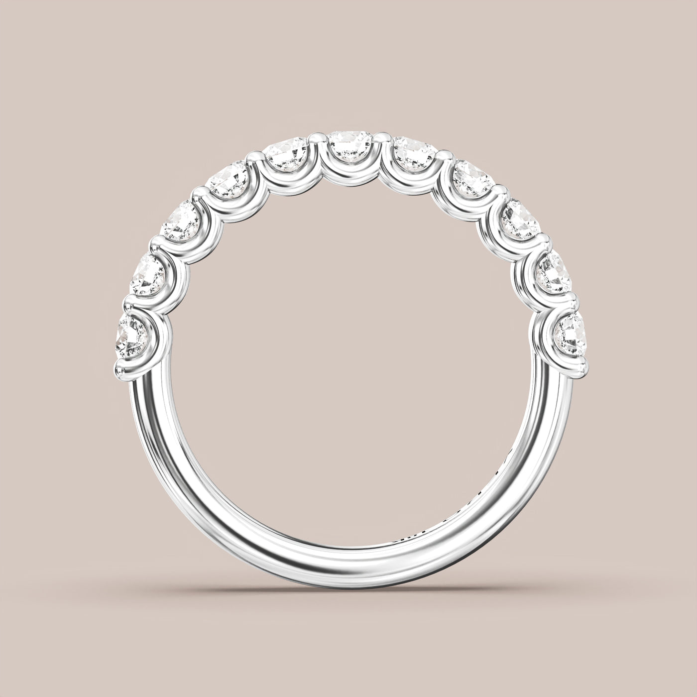 Shared Prong Diamond Band Half Eternity