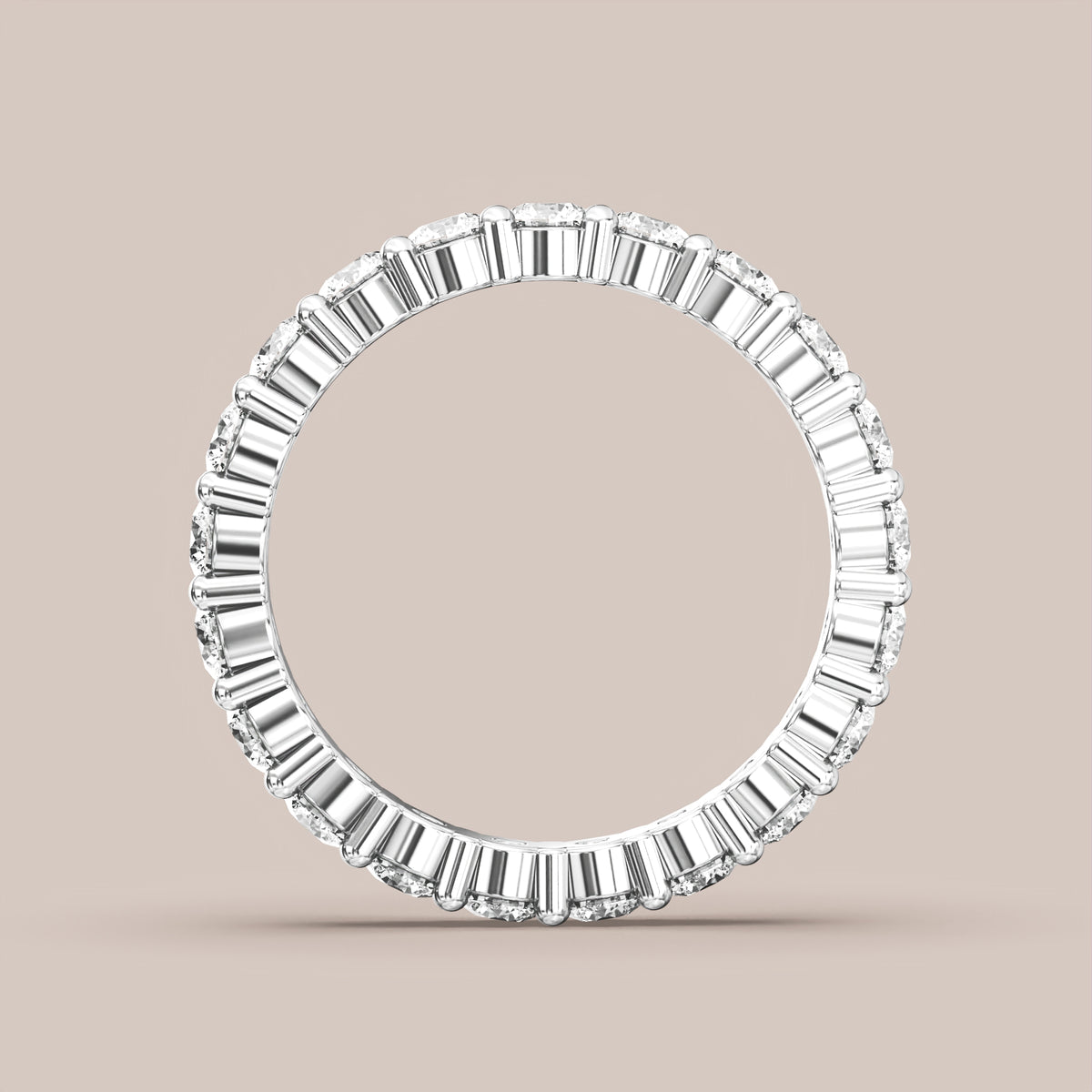 Shared Prong Diamond Band Full Eternity