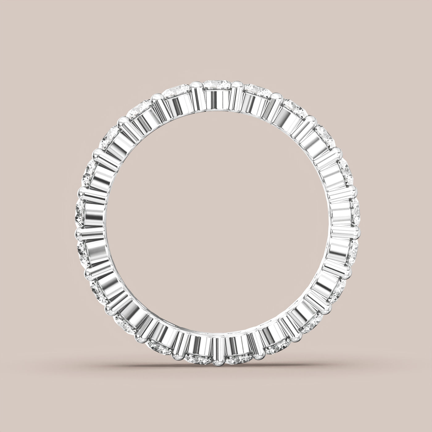 Shared Prong Diamond Band Full Eternity