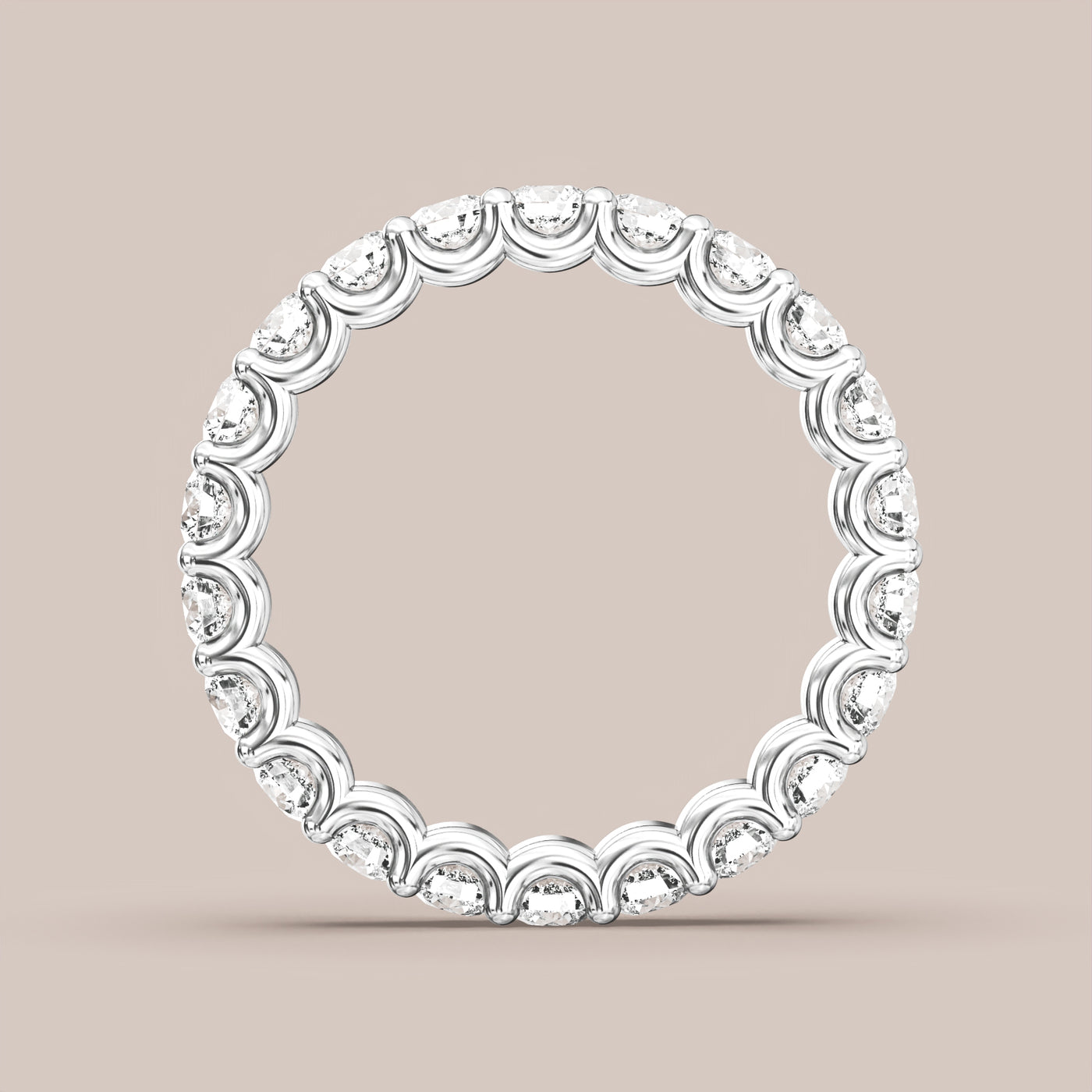 Scallop Diamond Band Full Eternity