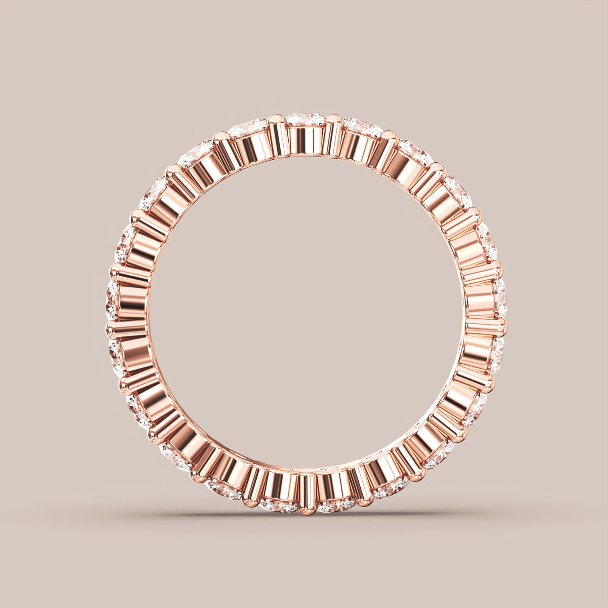 Shared Prong Diamond Band Full Eternity