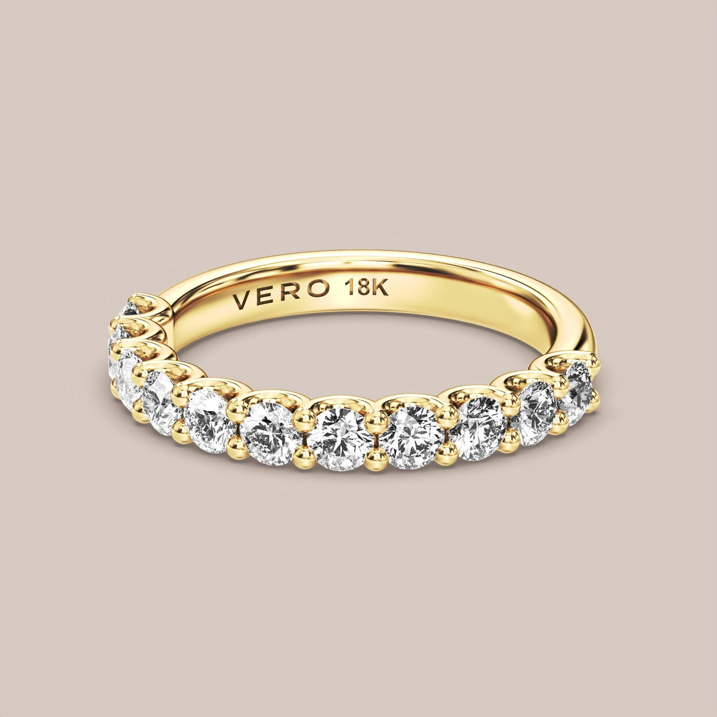 Shared Prong Diamond Band Half Eternity