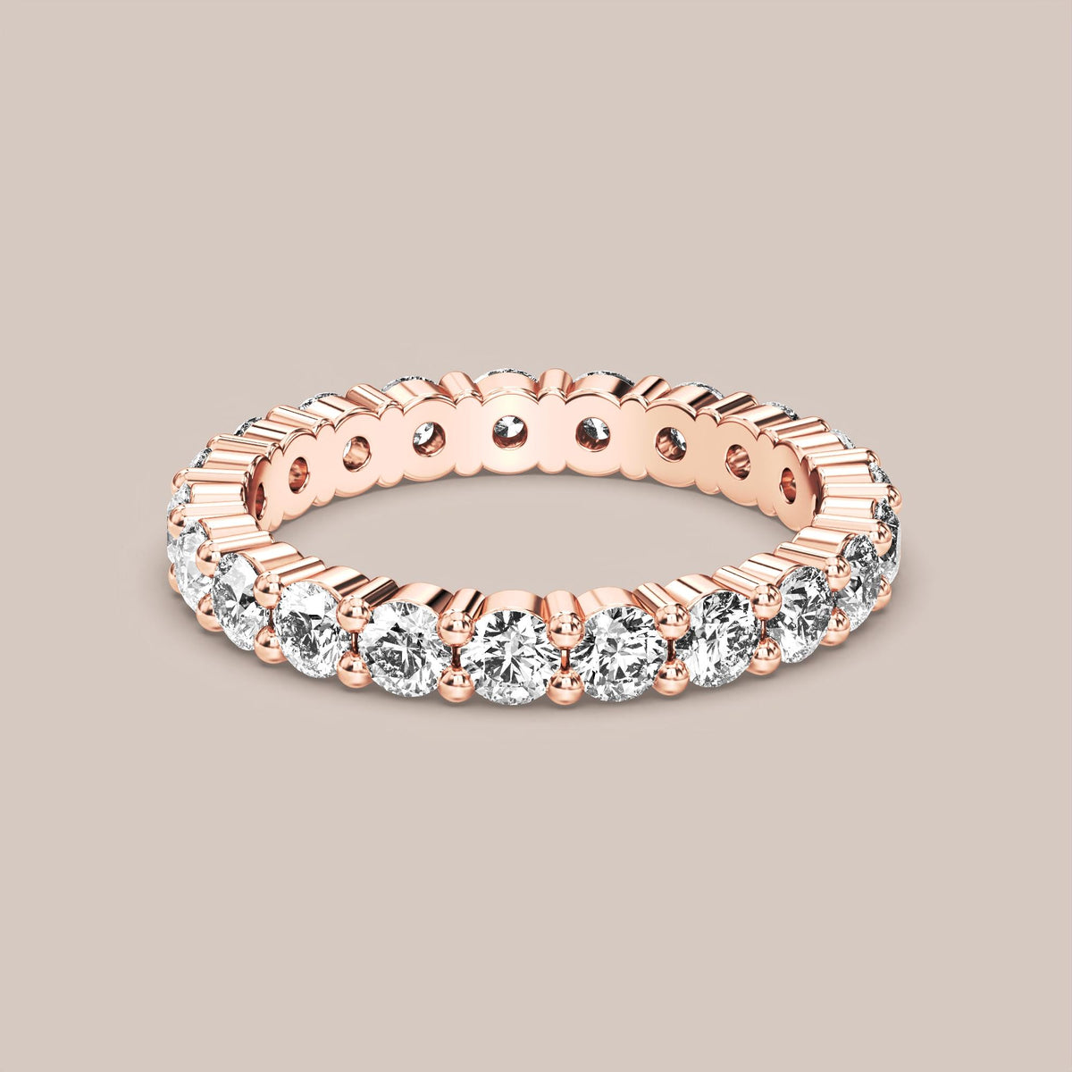 Shared Prong Diamond Band Full Eternity