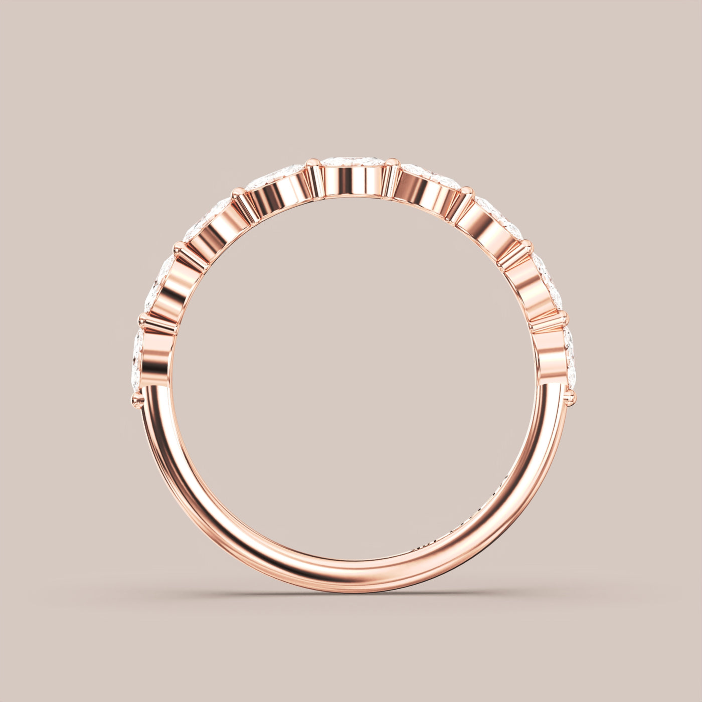 Marquise Diamond Band Half Eternity