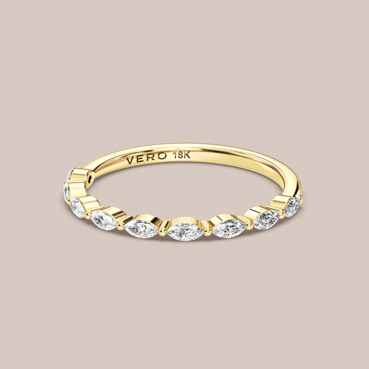 Marquise Diamond Band Half Eternity