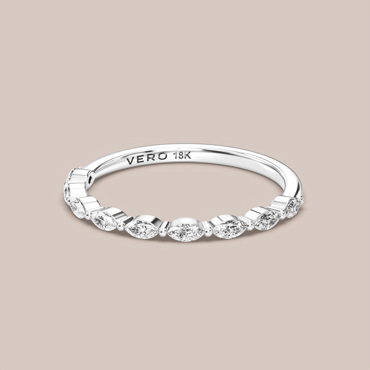 Marquise Diamond Band Half Eternity