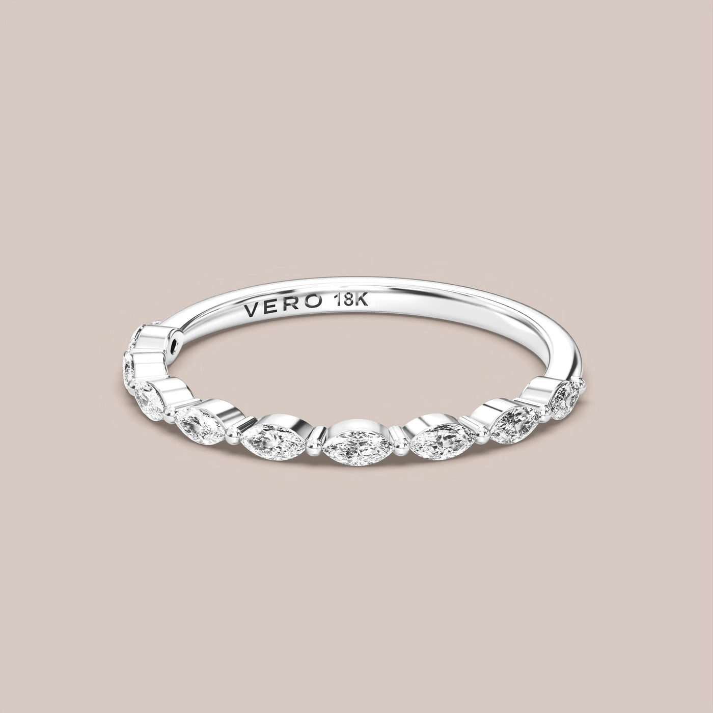 Marquise Diamond Band Half Eternity