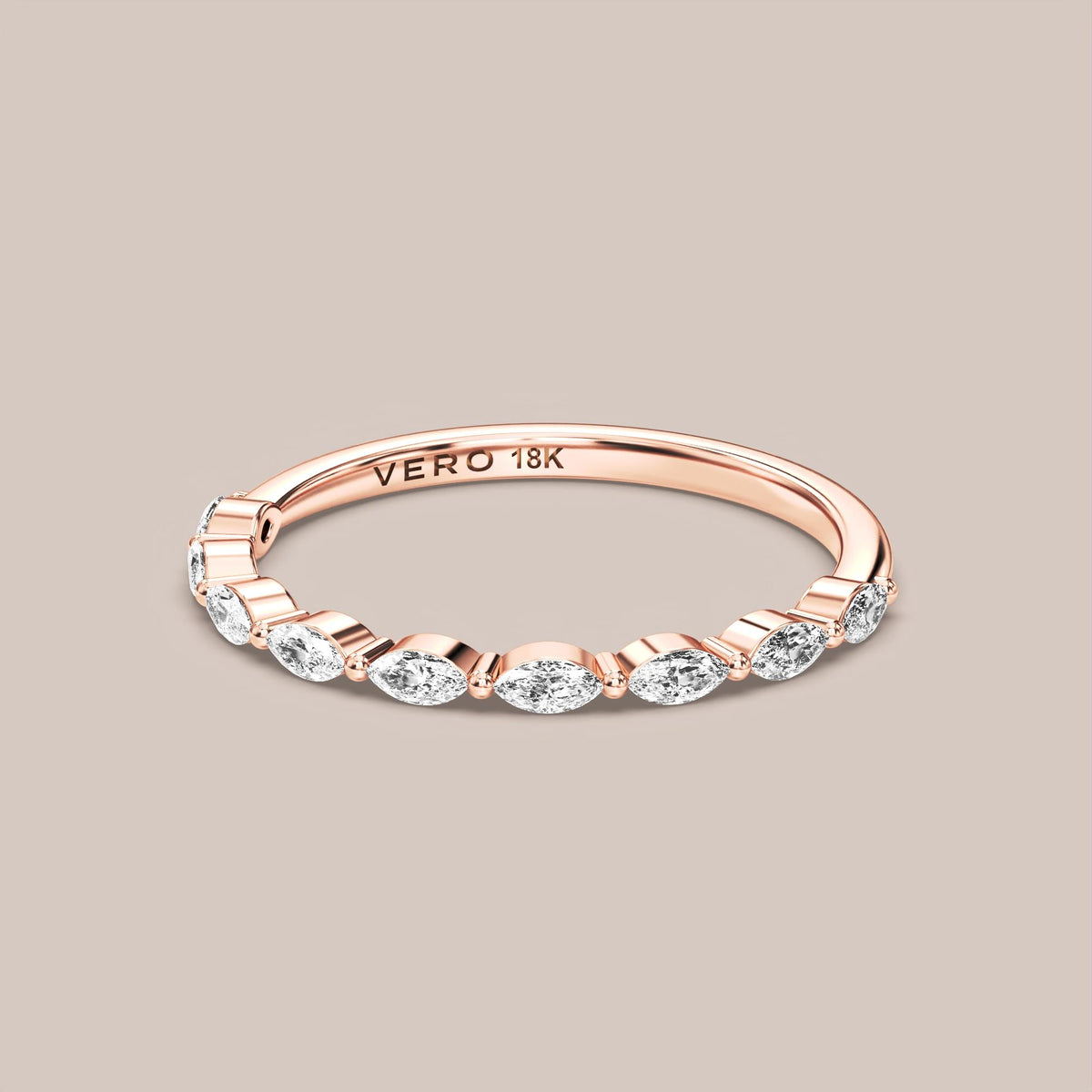 Marquise Diamond Band Half Eternity