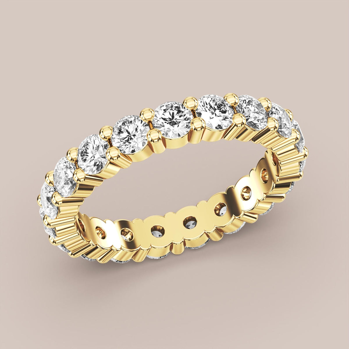 Shared Prong Diamond Band Full Eternity