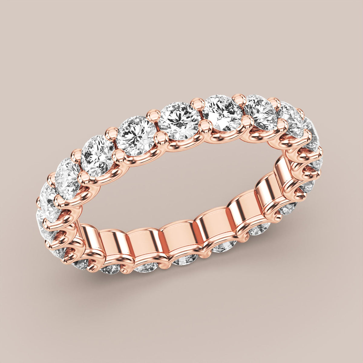 Scallop Diamond Band Full Eternity