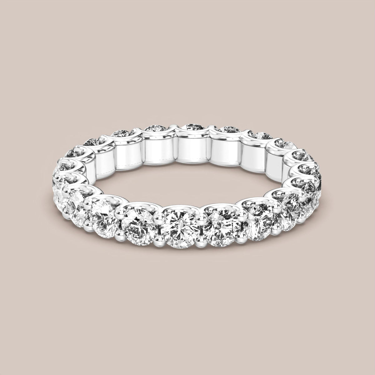 Scallop Diamond Band Full Eternity
