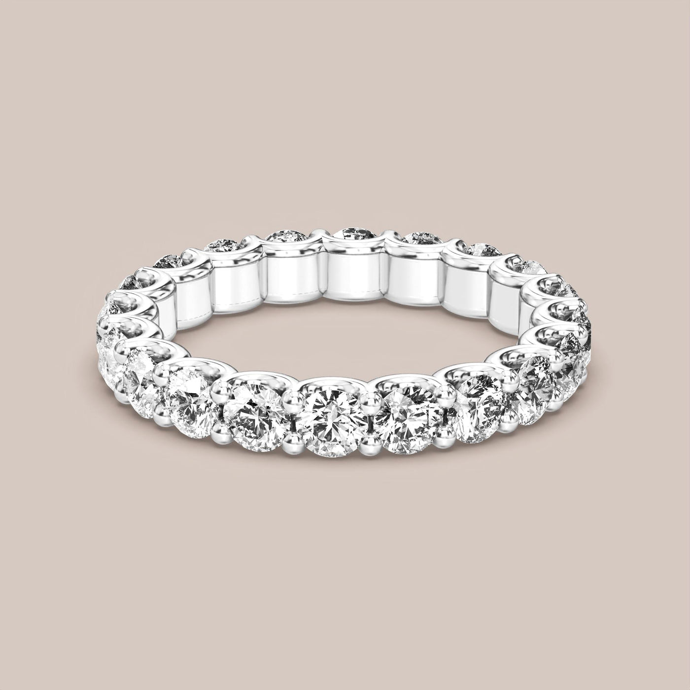 Scallop Diamond Band Full Eternity