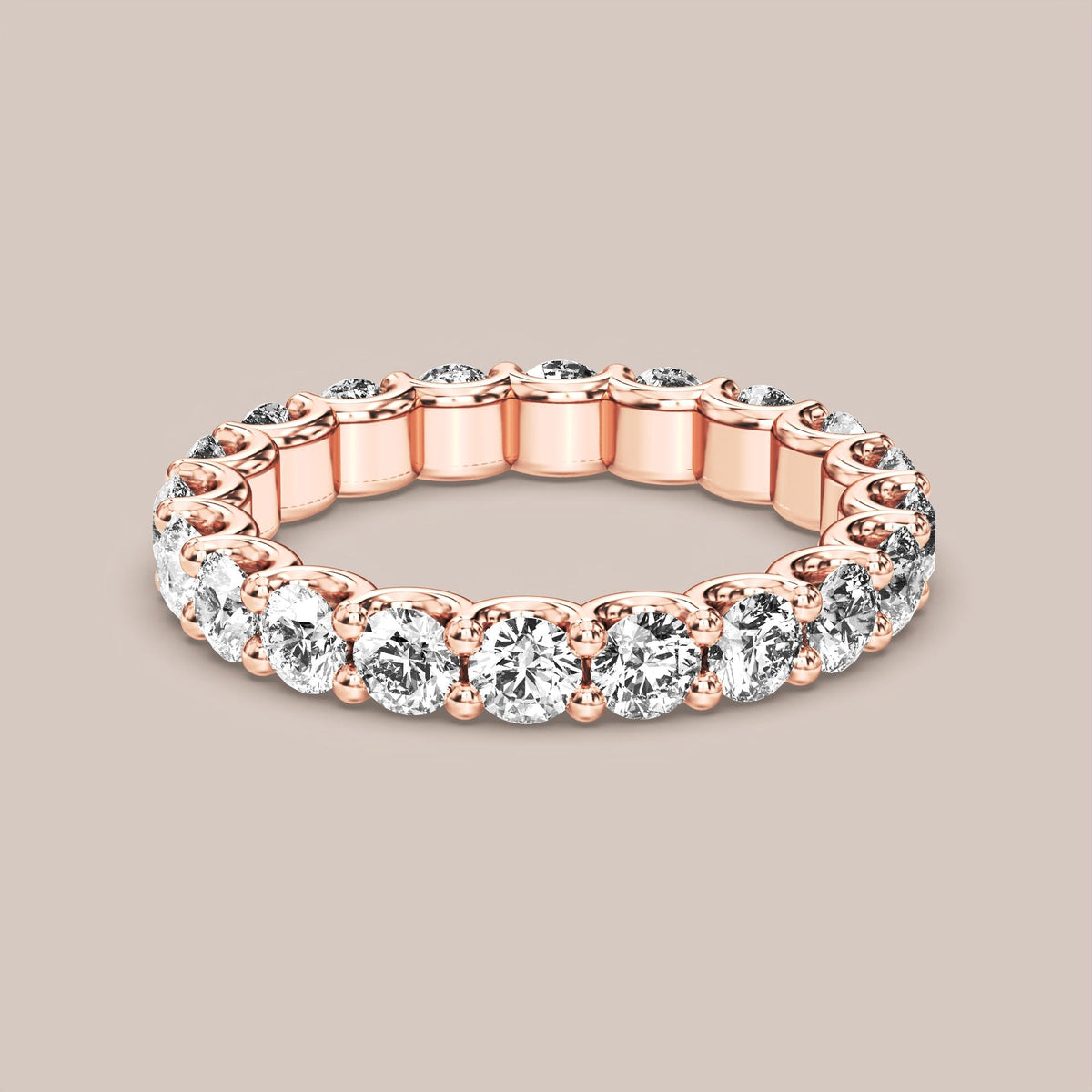 Scallop Diamond Band Full Eternity