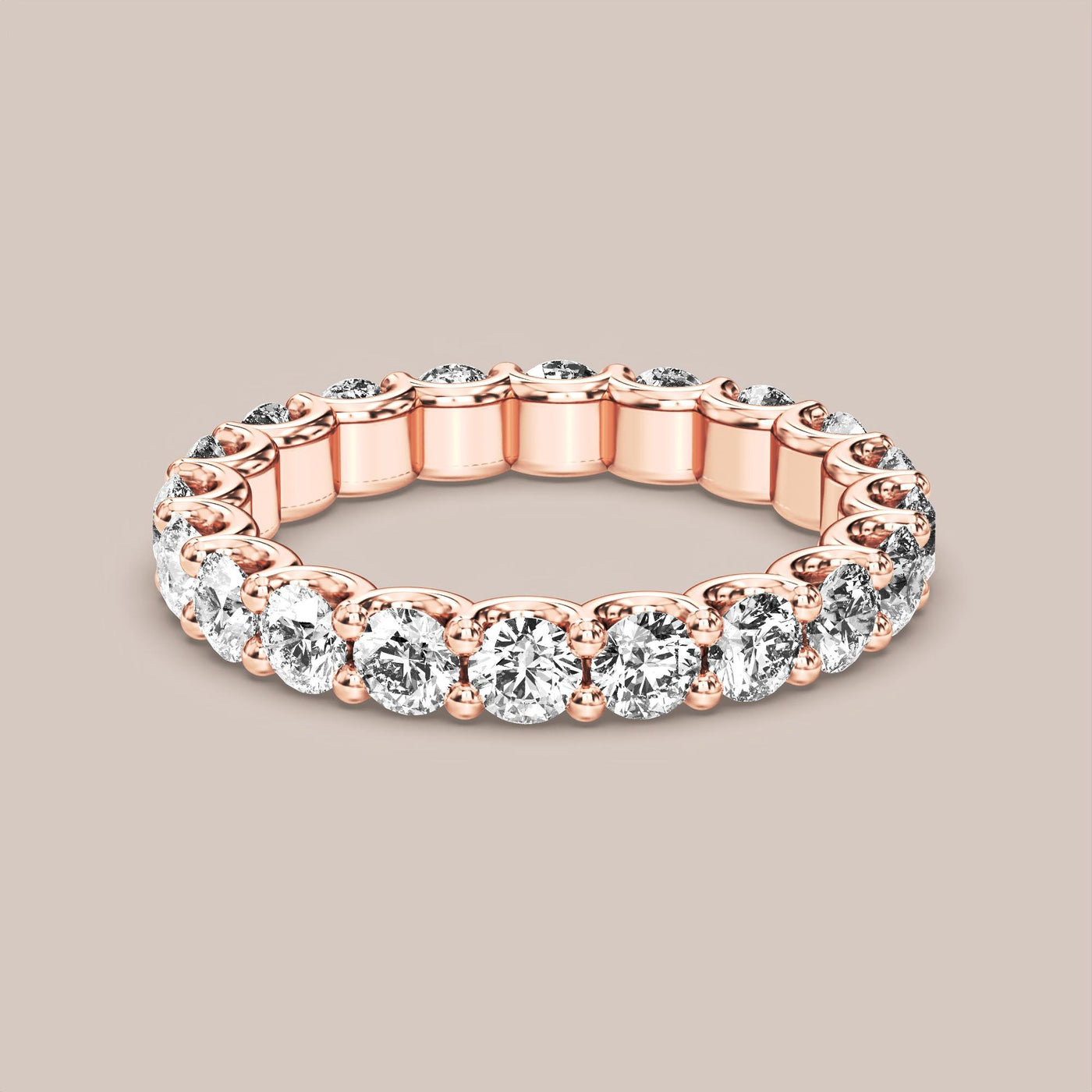 Scallop Diamond Band Full Eternity
