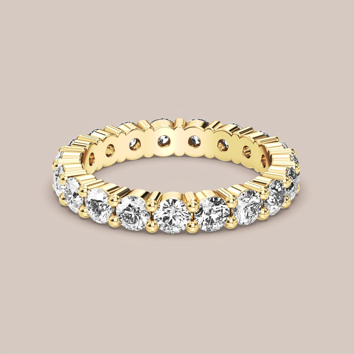 Shared Prong Diamond Band Full Eternity