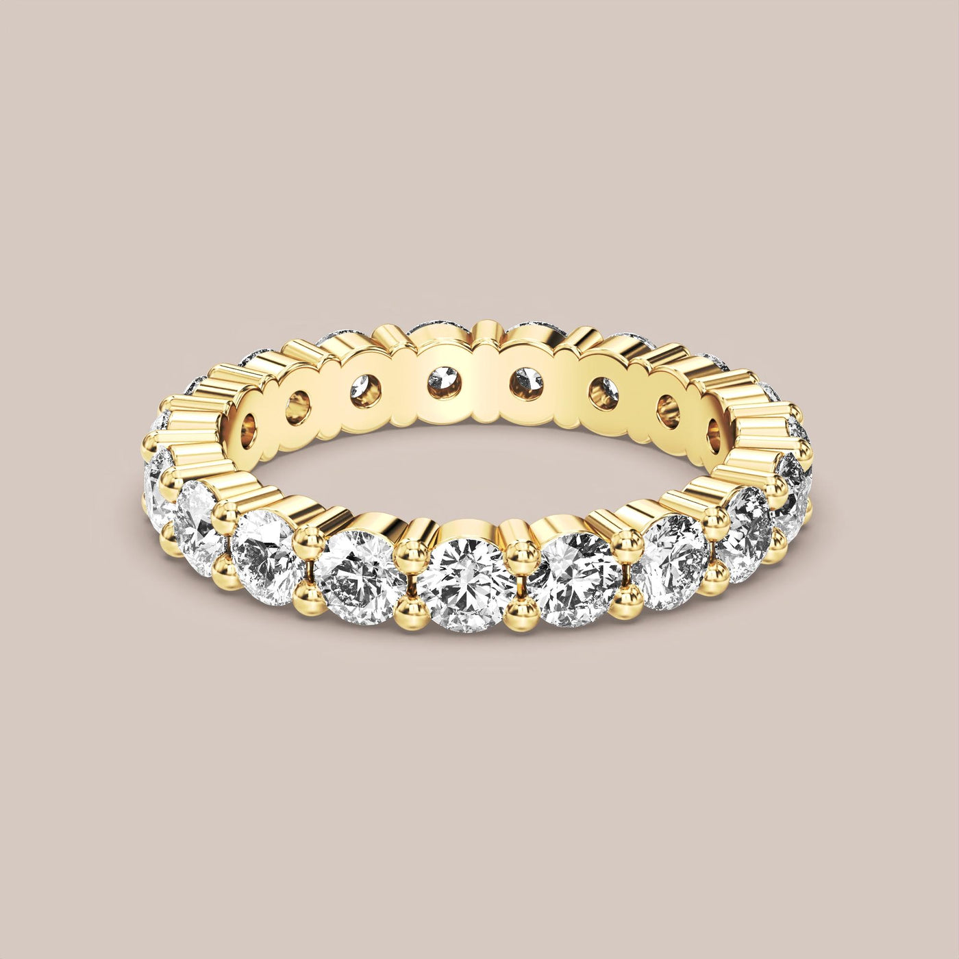 Shared Prong Diamond Band Full Eternity