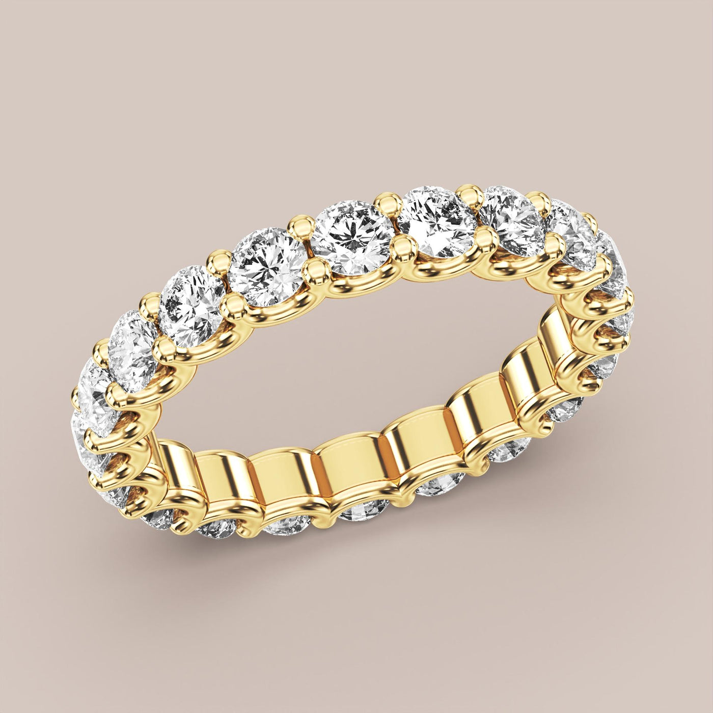 Scallop Diamond Band Full Eternity