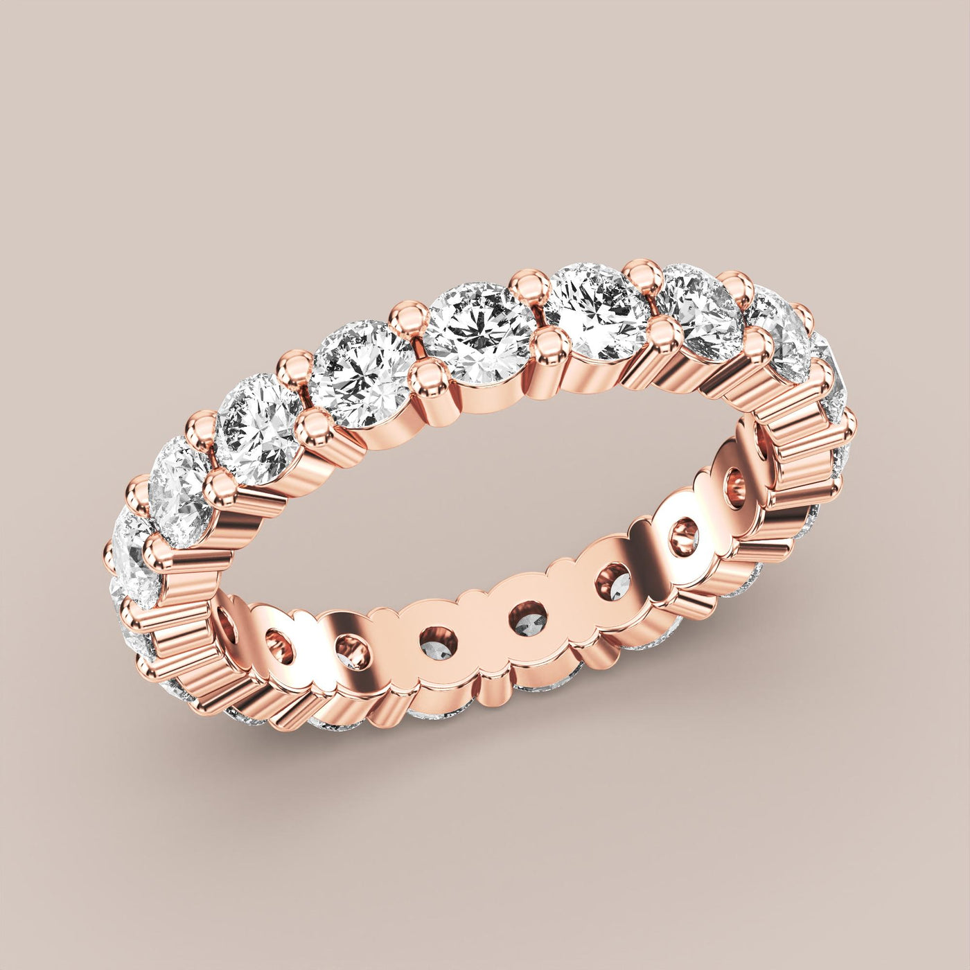 Shared Prong Diamond Band Full Eternity