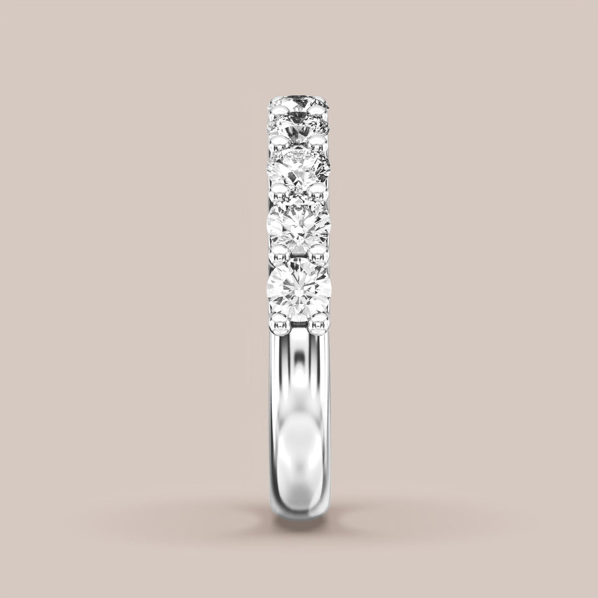 Shared Prong Diamond Band Half Eternity