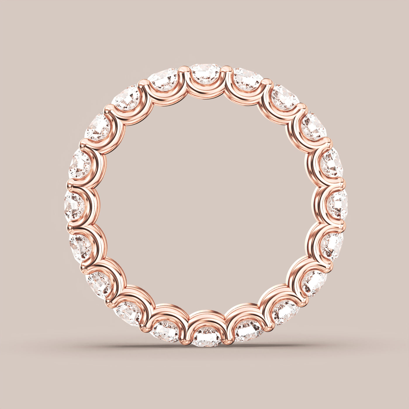 Scallop Diamond Band Full Eternity