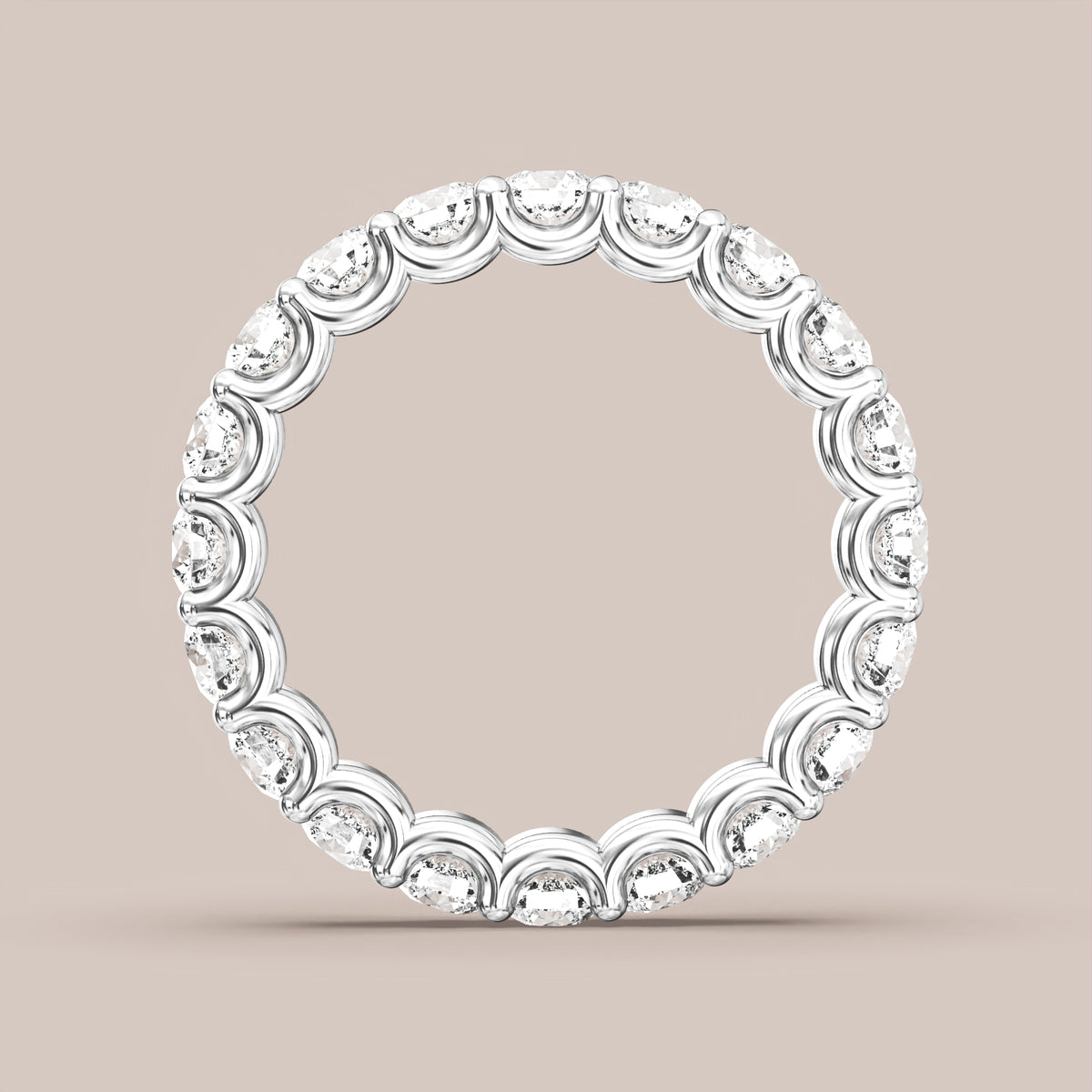Scallop Diamond Band Full Eternity