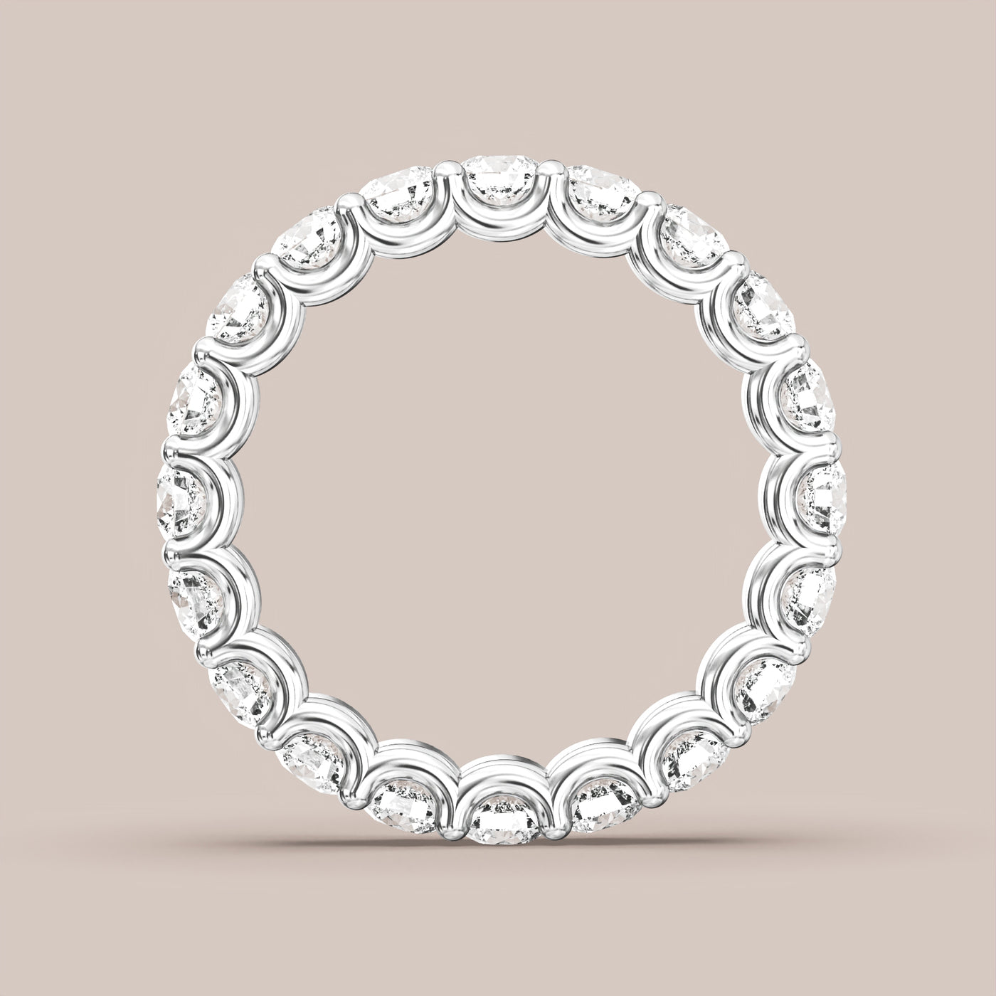 Scallop Diamond Band Full Eternity