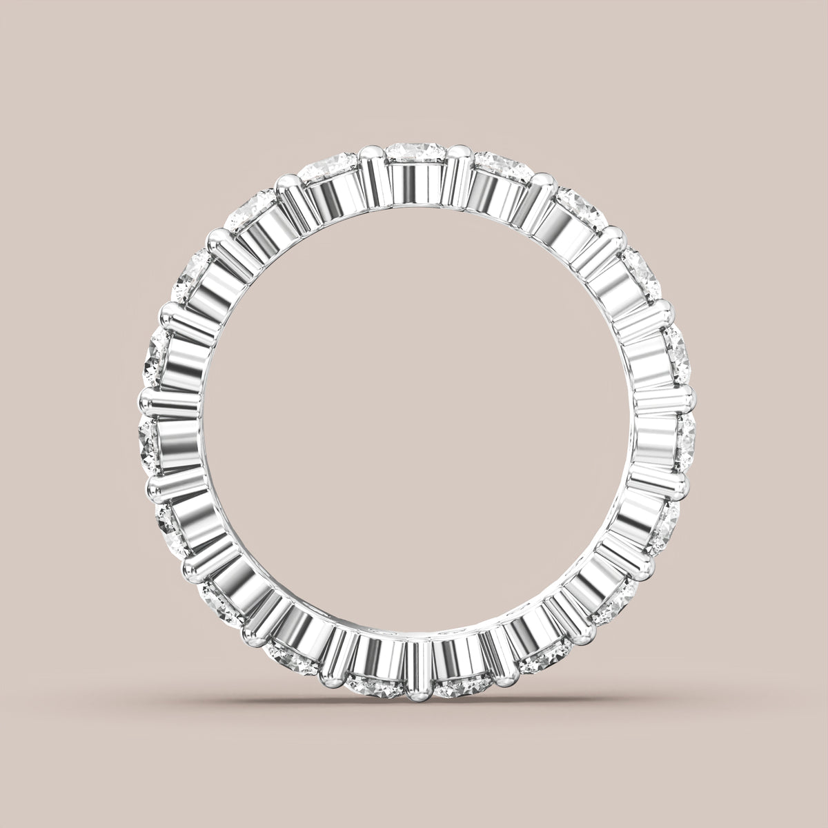 Shared Prong Diamond Band Full Eternity