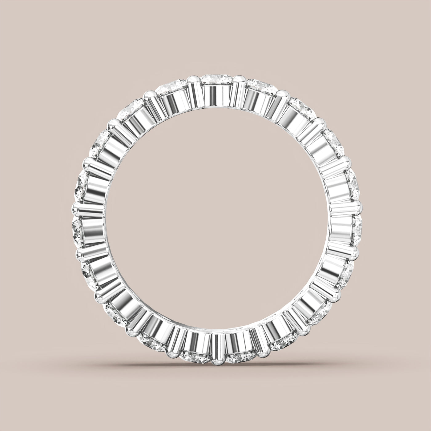 Shared Prong Diamond Band Full Eternity