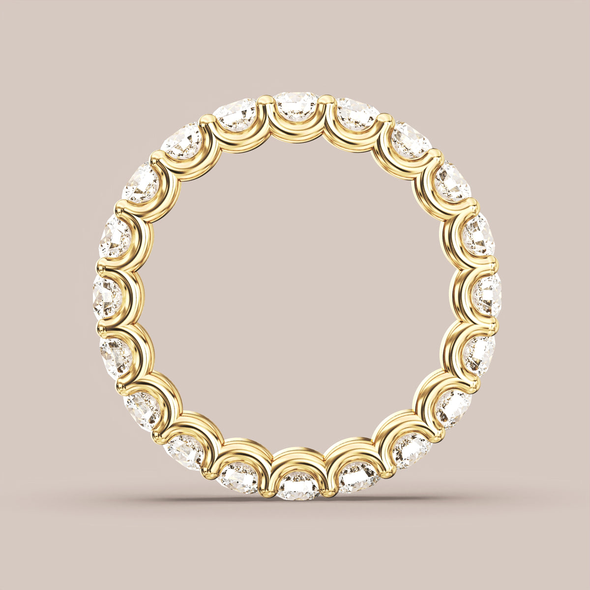 Scallop Diamond Band Full Eternity