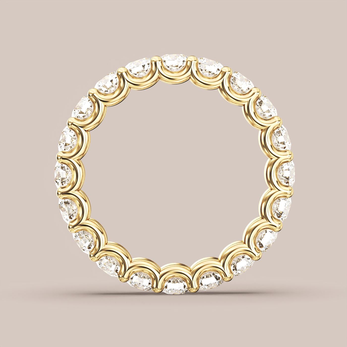 Scallop Diamond Band Full Eternity