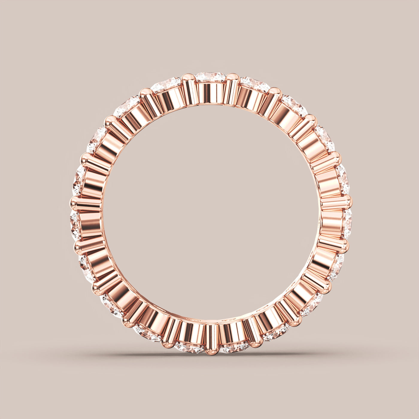 Shared Prong Diamond Band Full Eternity