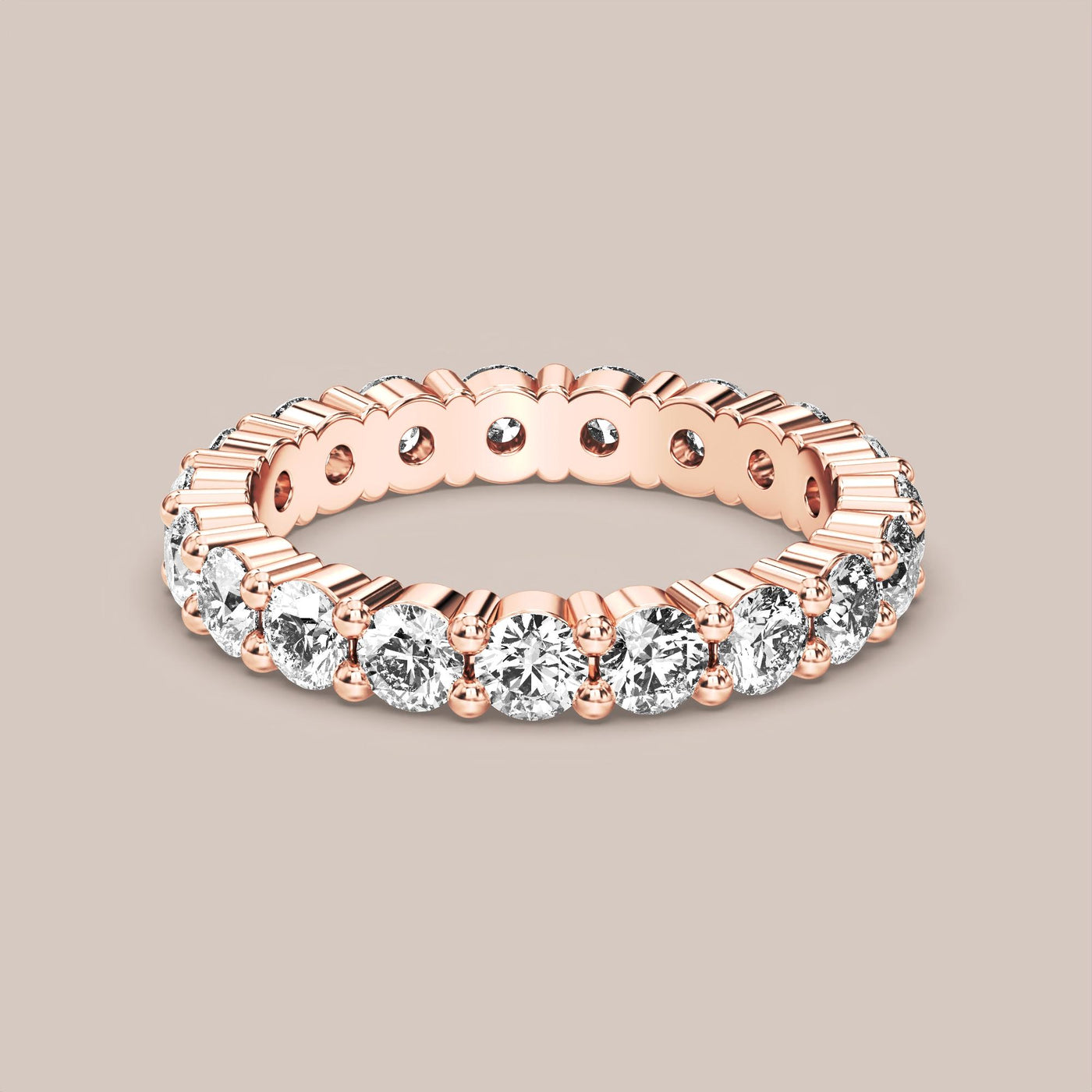Shared Prong Diamond Band Full Eternity