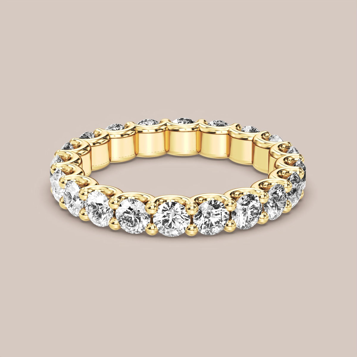 Scallop Diamond Band Full Eternity