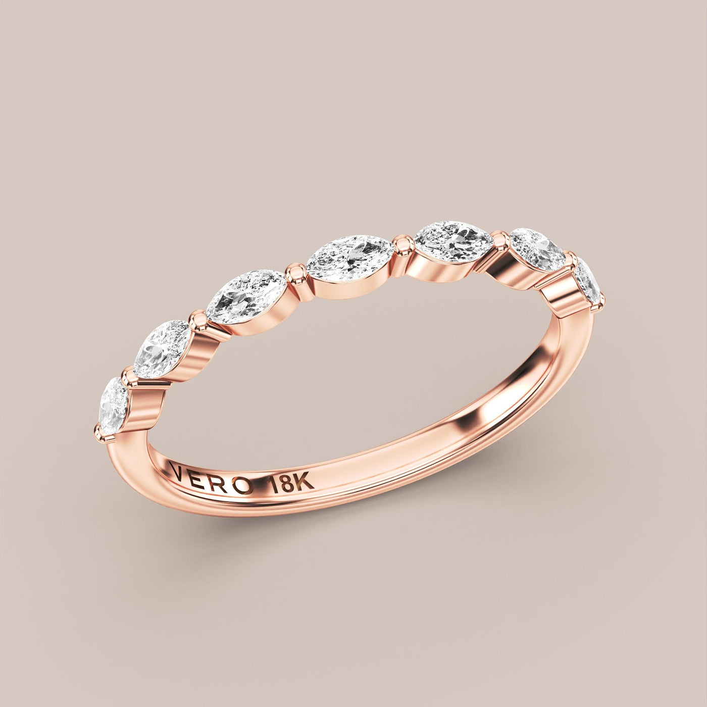 Marquise Diamond Band Half Eternity