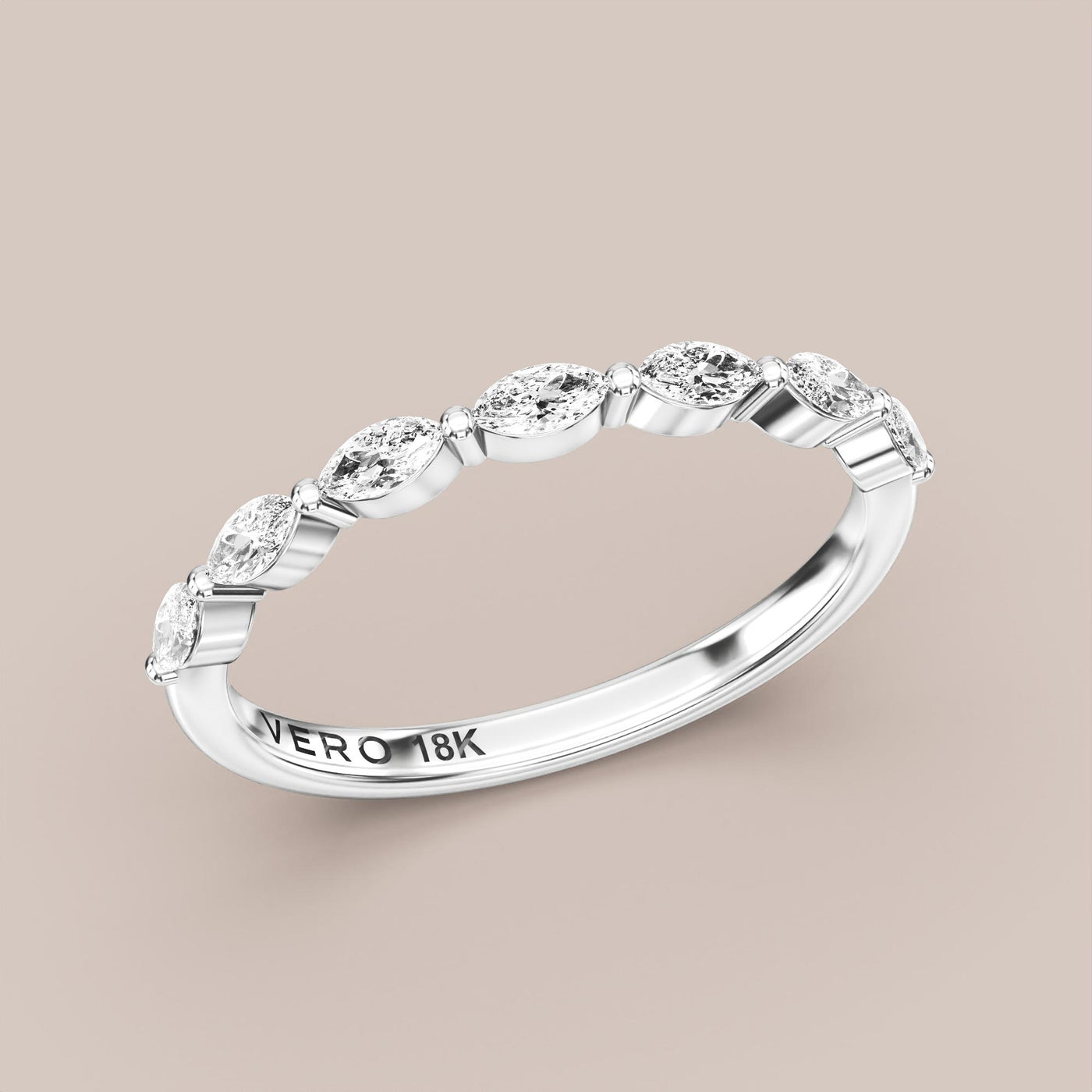 Marquise Diamond Band Half Eternity