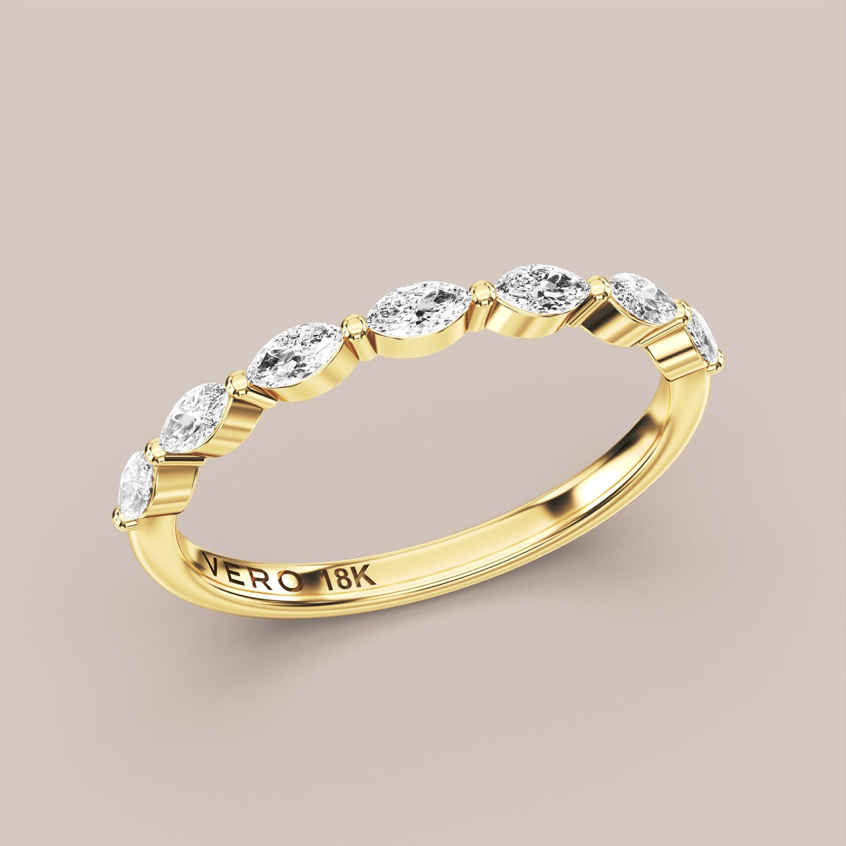 Marquise Diamond Band Half Eternity