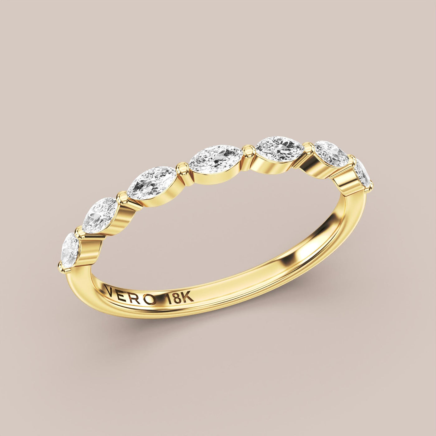 Marquise Diamond Band Half Eternity