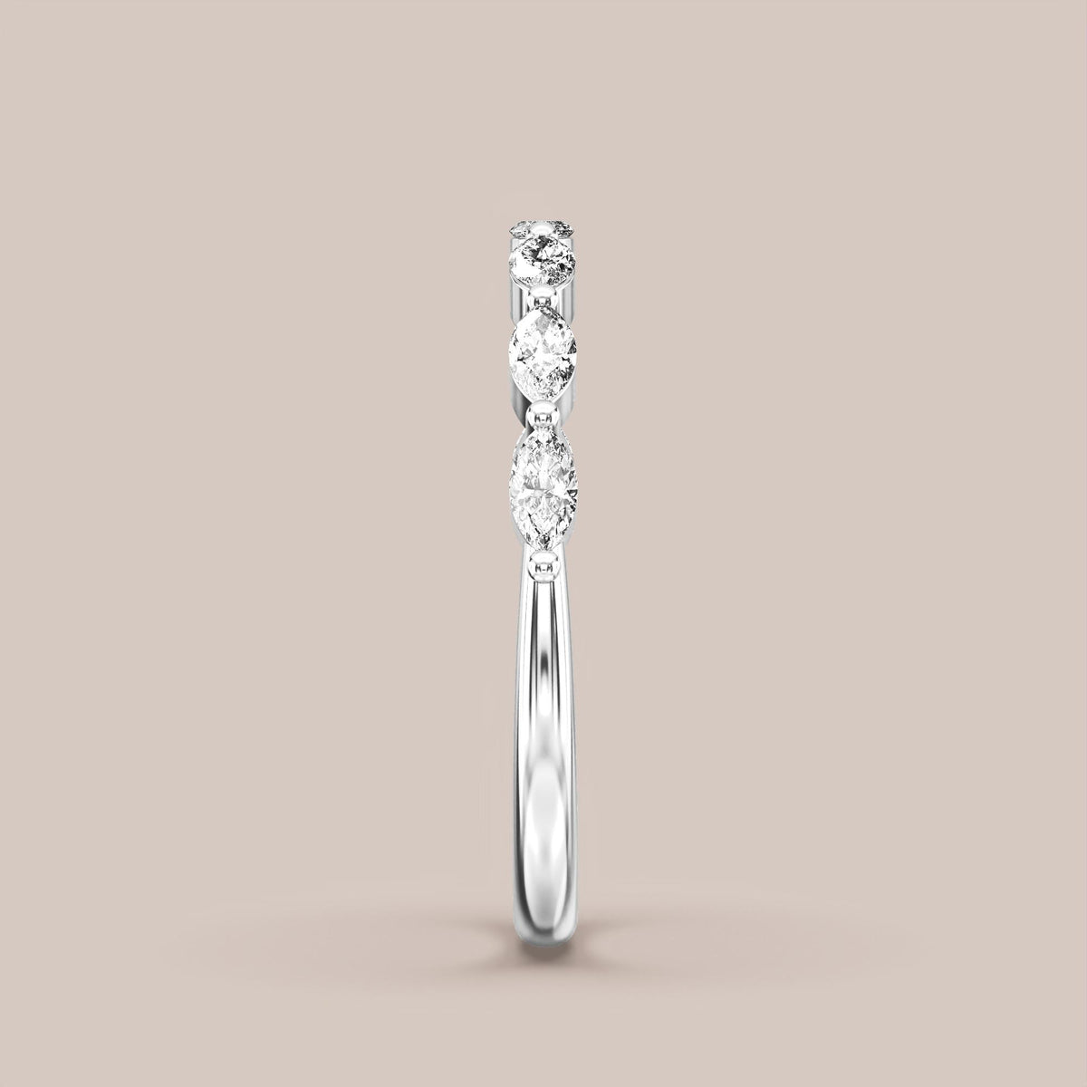 Marquise Diamond Band Half Eternity