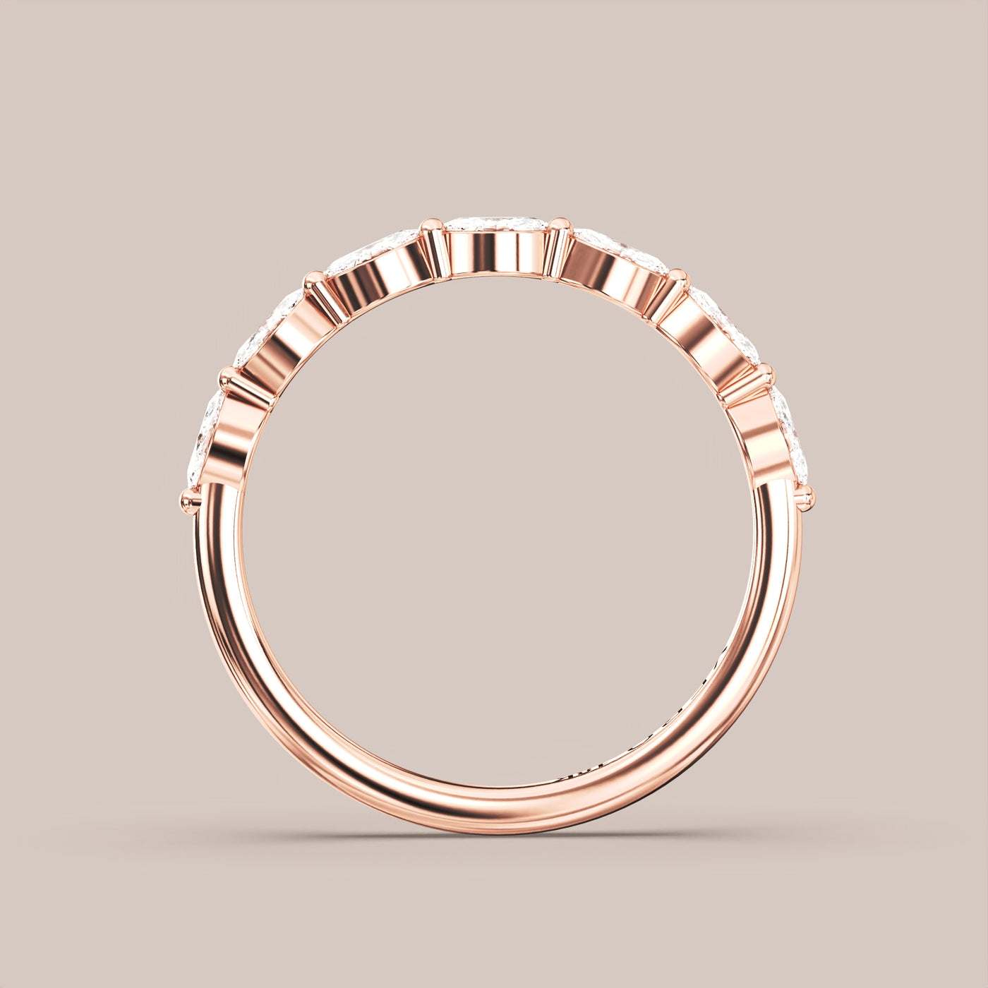 Marquise Diamond Band Half Eternity